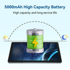 MB1001 10.1 Inch Android 13 Tablet 6GB RAM 64GB ROM 128GB Expandable 5000mAh Battery HD Touch Screen With Cooling Stand Holder