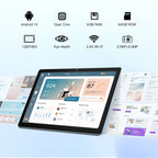 MB1001 10.1 Inch Android 13 Tablet 6GB RAM 64GB ROM 128GB Expandable 5000mAh Battery HD Touch Screen With Cooling Stand Holder