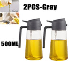 200/300/500ml Oil Spray Bottle BBQ Cooking Olive Oil Sprayer Plastic Baking Oil Spray Empty Bottle Vinegar Bottle Or  Oil brush
