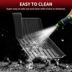 LASFIT Floor Mats for Jeep Grand Cherokee L 2021-2024 1st & 2nd & 3rd & Cargo Mat, Only Fits 6-Passenger Without Center Console