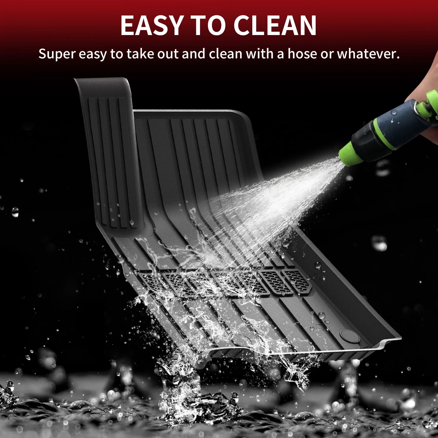 LASFIT Floor Mats for Jeep Grand Cherokee L 2021-2024 1st & 2nd & 3rd & Cargo Mat, Only Fits 6-Passenger Without Center Console