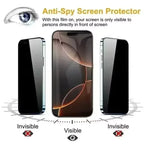 Oleophobic Coating Dust Free Installation Privacy Screen Protector For iPhone 16 17 Pro Max 15 13 11 12 14 Pro Max Mini SE XR 7