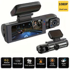 Dash Cam Car DVR 1080P Dashcam for car surveillance camera Automobiles 3 Lens Front Rear Interior Vehicle Video Drive Recorder