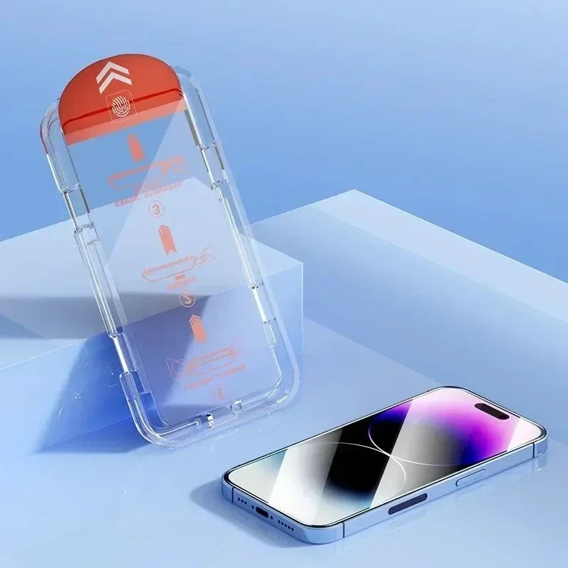 Oleophobic Coating Dust Free Easy Installation Screen Protector For iPhone 14 11 13 12 15 Pro Max Mini XS X XR 17 16 Plus Glass