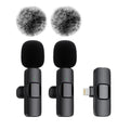 K60 NEW Wireless Lavalier Microphone Audio Video Recording Mini Mic For iPhone Android Laptop Gaming Mobile Phone Microphone